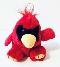 Vintage 1988 Puffkins Hanging "Casey the Cardinal" Beanbag Plush