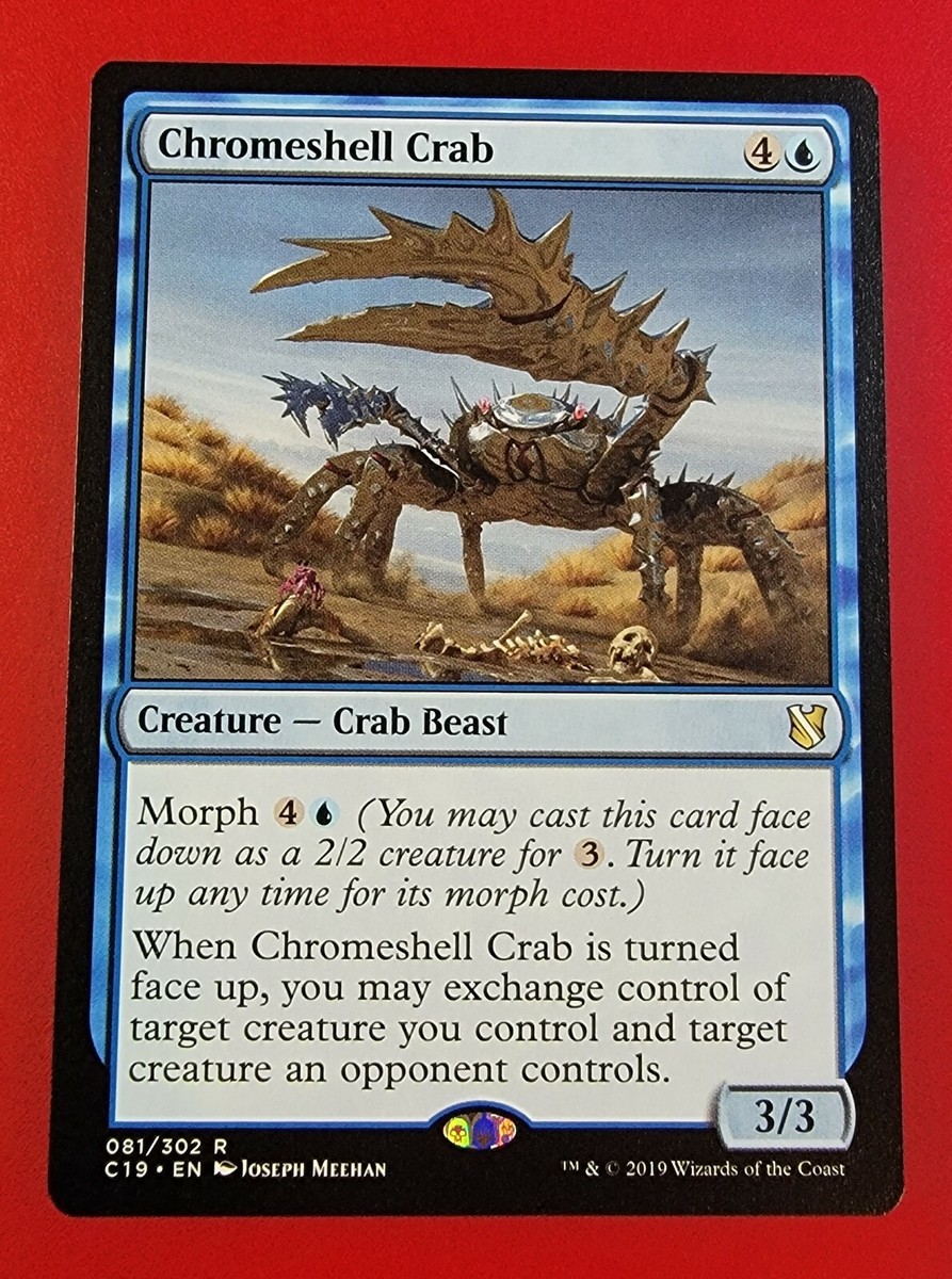 Magic the Gathering [185] Commander 2019 Single Card - 081/302 : Chromeshell Crab