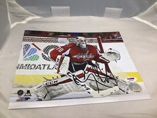 Braden Holtby Signed Washington Capitals 8x10 Photo Autographed PSA/DNA COA 1A
