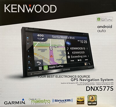 NEW Kenwood DNX577S 6.75'' Touchscreen Android Auto, Apple CarPlay, Navigation