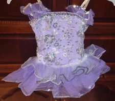 Curtain Call True Connection #E1155 Lavender/Silver Dance Costume Girls Small 