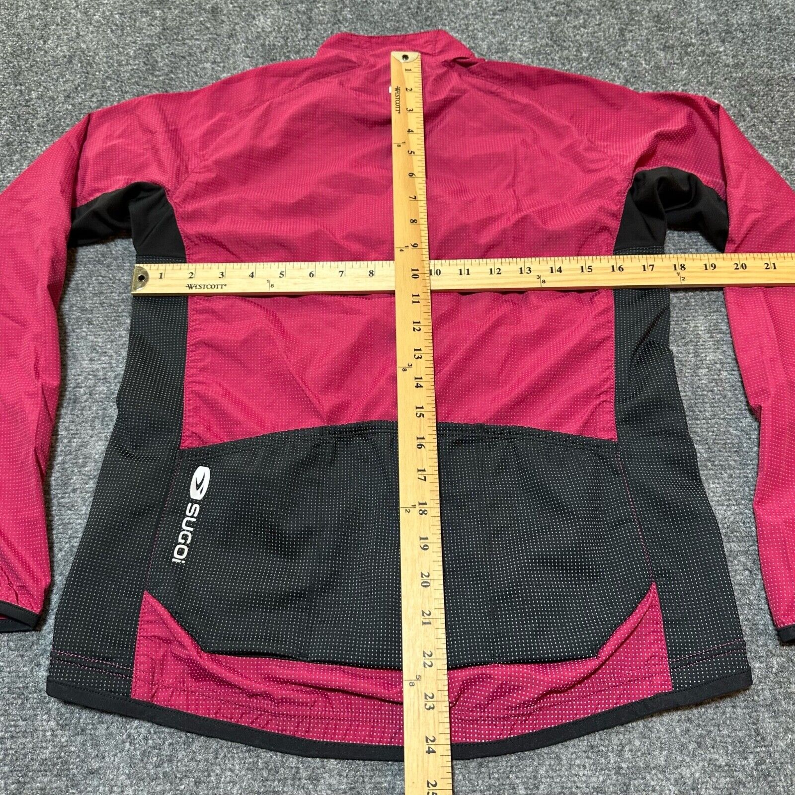 Sugoi Cycling Jersey Womens Small Pink Black Zip … - image 4