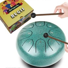 Tamburo Lingua Acciaio Lega 8 Note 6 Pollici Chakra Tank Tamburo Acciaio Percussioni