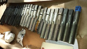 SET of (3) 7/8-9 plug, taper & bottom taps assortedt quality USA (928 30,31,32)