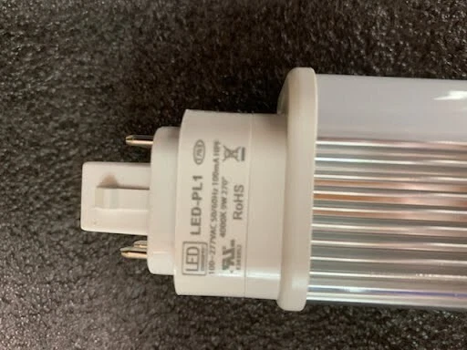 LED Horizontal Bypass Bulb 9W Daylight 5000K (pack of 4) - Image 3 of 4