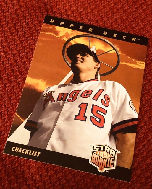 1993 TIM SALMON 1 ‘ROOKIE’ / Upper Deck Baseball Card Excellent