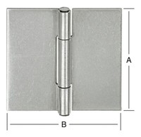 Vormann TüR-Scharnier Kantig 40 X 40 Mm Ungebohrt, Edelstahl V2A - 010503040U