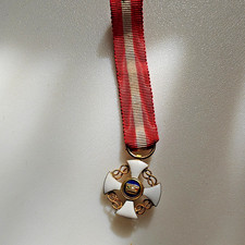 Italy Order of the Crown miniature Knight ? smaller size, fine enamel
