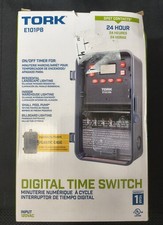 TORK E101PB  Electronic Timer: 1 Channels, 120V AC, SPST, 30 A Amps, 24 hr Max. 