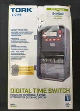 TORK E101PB  Electronic Timer: 1 Channels, 120V AC, SPST, 30 A Amps, 24 hr Max. 