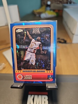 2024 Topps Chrome McDonald s All American LeBRON JAMES Blue Lava 36/75 