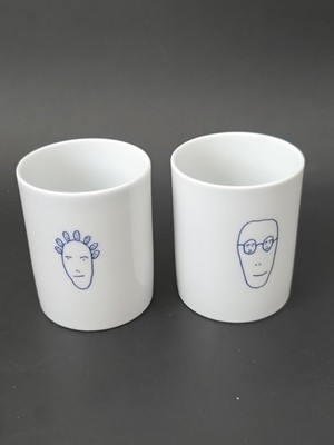 (2) 1998 ALESSI Andrea Branzi GENETIC TALES Mugs~ Germany~ (s5)