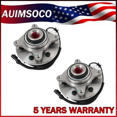 Front Wheel Hub & Bearing Driver + Passenger Sides For Ford Expedition 2003-2006