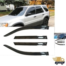 4pcs Shatterproof Outside Mount Style Sun Rain Guard Stylish Side Window Wind...