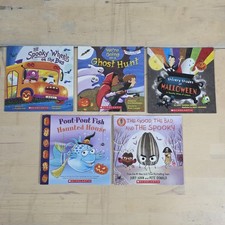 Kids Books Lot Of 5 Halloween Scholastic Spooky Ghosts Haunted House