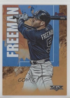 2019 Topps Fire Orange /299 Freddie Freeman #28 0qn