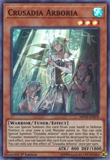 Yu-Gi-Oh TCG MP19-DE078 SR Crusadia Arboria 2019 Gold Sarkophag Tin Mega Pack