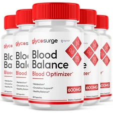 (5 Pack) GlycoSurge Blood Balance Advanced Support Glycogen Supplement 300 Caps
