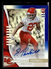 2019 Panini Absolute Juan Thornhill Spectrum Blue Rookie Autograph /35 UX8143