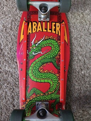 Steve Caballero Dragon Reissue complete skateboard.   USED. gullwing trucks and