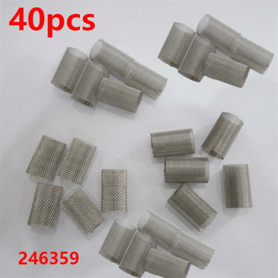 40 pcs 246359 Screen Filters 80 mesh for Fusion Air Purge AP CS MP PC Spray Gun