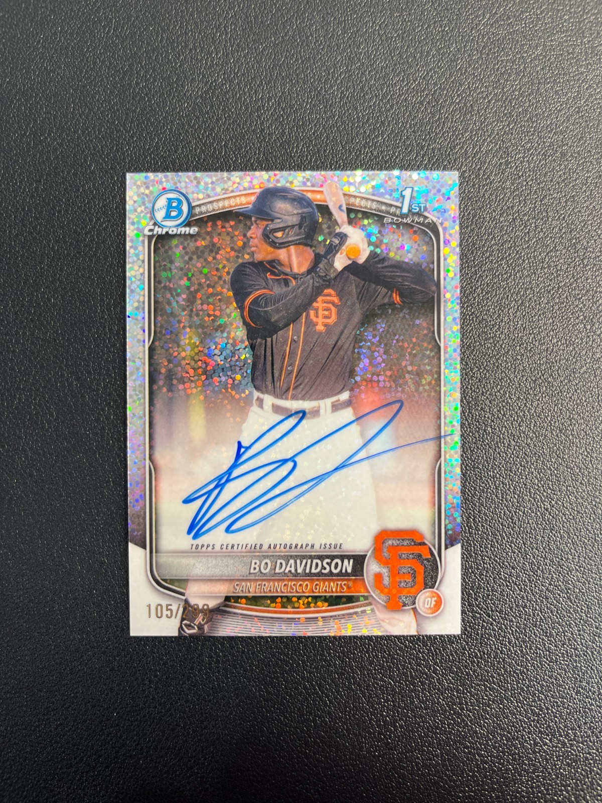 2025 Bowman Chrome #CPA-BD Bo Davidson 1st Prospect Auto Speckle 105/299 BJCHR