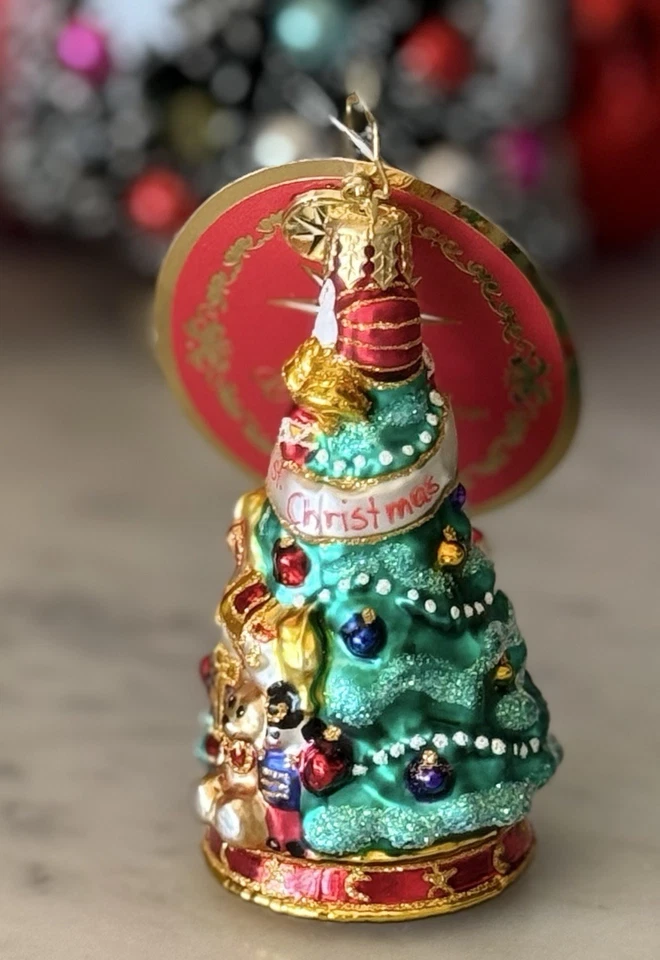 2024 克里斯托弗·拉德科“Tot's First Tree”圣诞装饰品-全新带标签 — 第 4/4 张图片