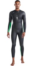 2026 2XU Mens Propel Open Water Swim Wetsuit - Black / Bright Green