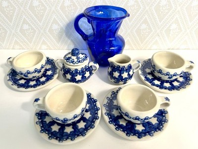 Mini Star Theme Tea Set Ceramic & Glass