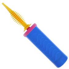 Balloon Pump, Hand Held Manual Inflator Universal Nozzle, Home Party - Blue x 1