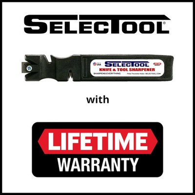 SELECTOOL 4-in-1 Knife & Tool Sharpener for Knives Scissors Axes Made in USA