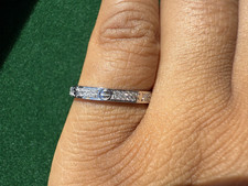 Cartier Love Ring, Mini Model, White Gold, Paved Size 52 (UK L - US 6) (Genuine)