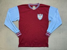 Score Draw West Ham Mens M Retro Football Shirt 1965 ECWC Wembley Final Jersey