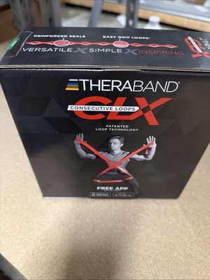 TheraBand Non-Latex CLX Consecutive Loops, 25 Yard Dispenser Box