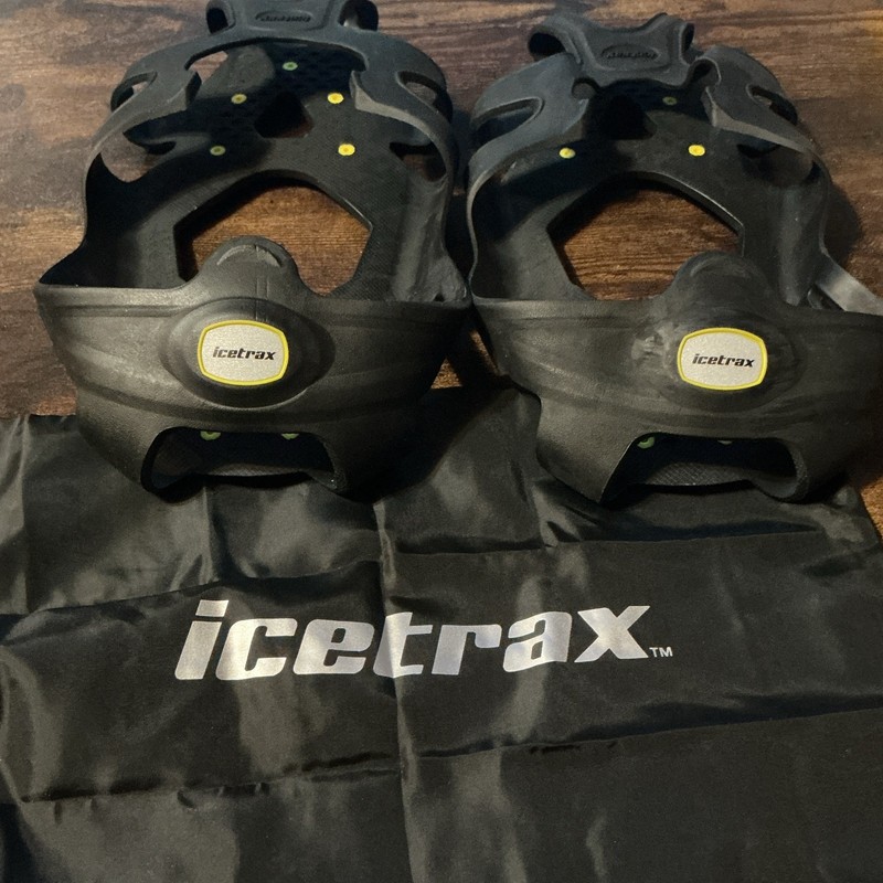 icetrax Black Traction Cleats for Winter Sport Shoe/Boot Ice Grips