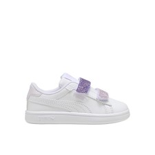 PUMA Smash 3.0 L Glitter Slip On Toddler Girls White Sneakers Casual Sho