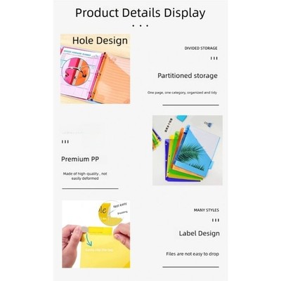 Expandable Document Organiser with 8 Removable Pages For School Office Home Use