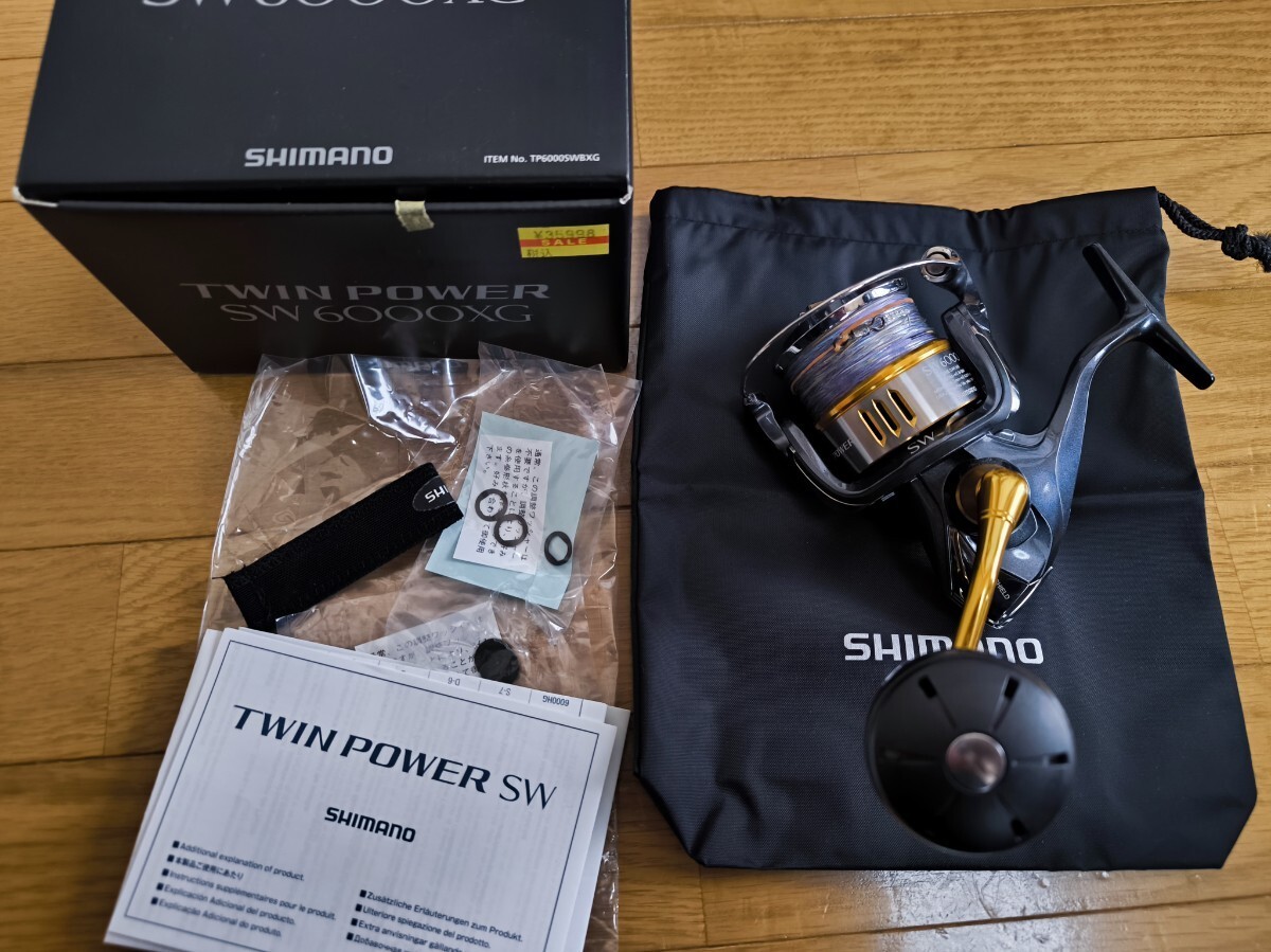 Shimano 16 TWIN POWER SW 6000XG Spinning Reel Saltwater X Shimano 16 TWIN POWER SW 6000XG Spinning Reel Saltwater X