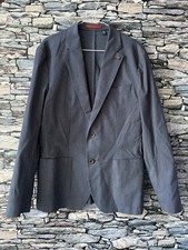 Ted Baker Smart Men's Navy Patterned Jacket Size (3) Medium 40” Chest VGC