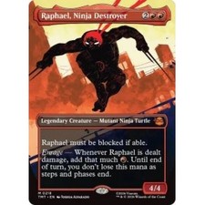 Raphael, Ninja Destroyer [Borderless Foil] #218 Prices | Magic