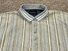 Greg Norman Collection Polo Shirt Men  s Large Geometric Golf