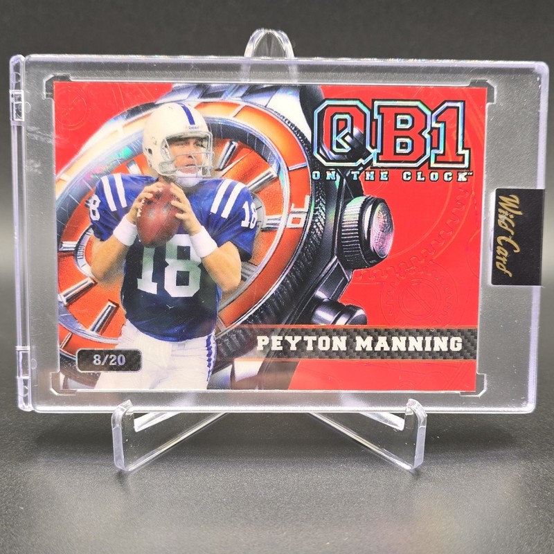 2024 Wild Card QB1 On the Clock Breakers Brick Peyton Manning #8/20 Sealed