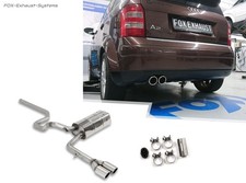  Sportauspuff-Komplettanlage ab Kat Audi A2 1.4l TDI 2x80mm eingerollt schräg