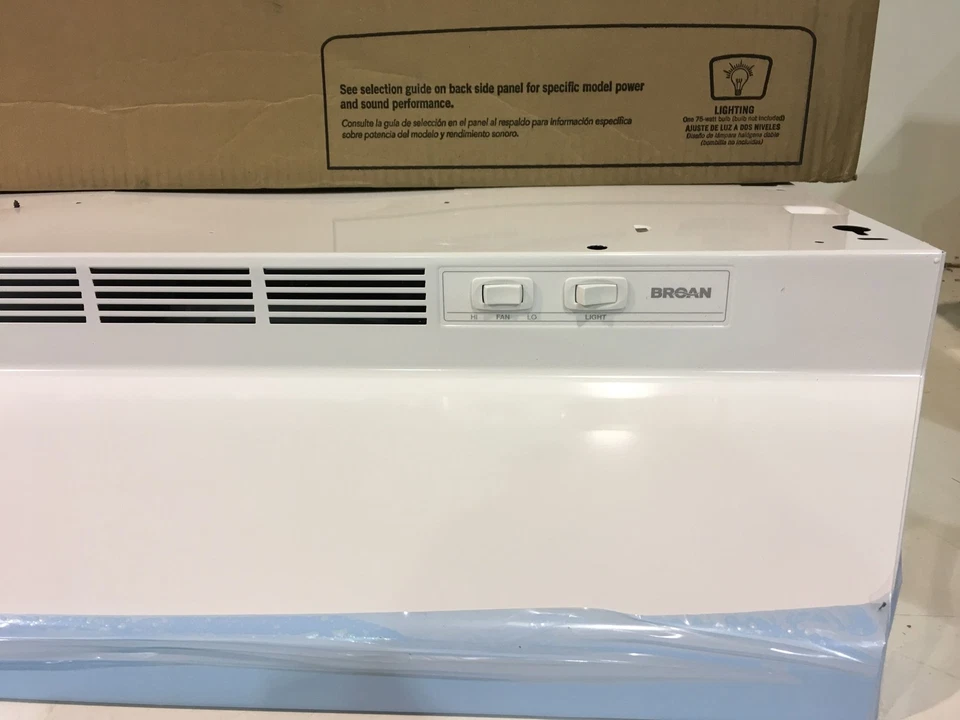 Broan F40000 Series 30 in. Convertible Under Cabinet Range Hood with Light White - Image 2 of 2