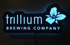 Trillium Brewing Company LED Sign Light 6"x14" Made in USA