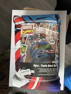 Marvel comics 4pc Twin Bedset