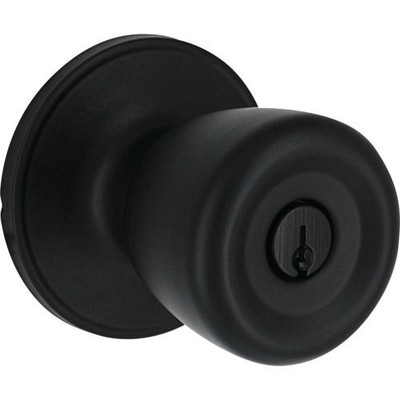 1Pc Steel Pro Matte Black Tulip Entry Door Knob