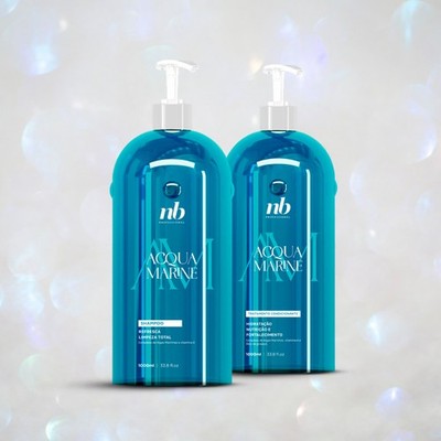 NB - Profissional - Acqua Marine - Kit Shampoo e Mascara (2 x 1L) - 2x 33.27FlOz