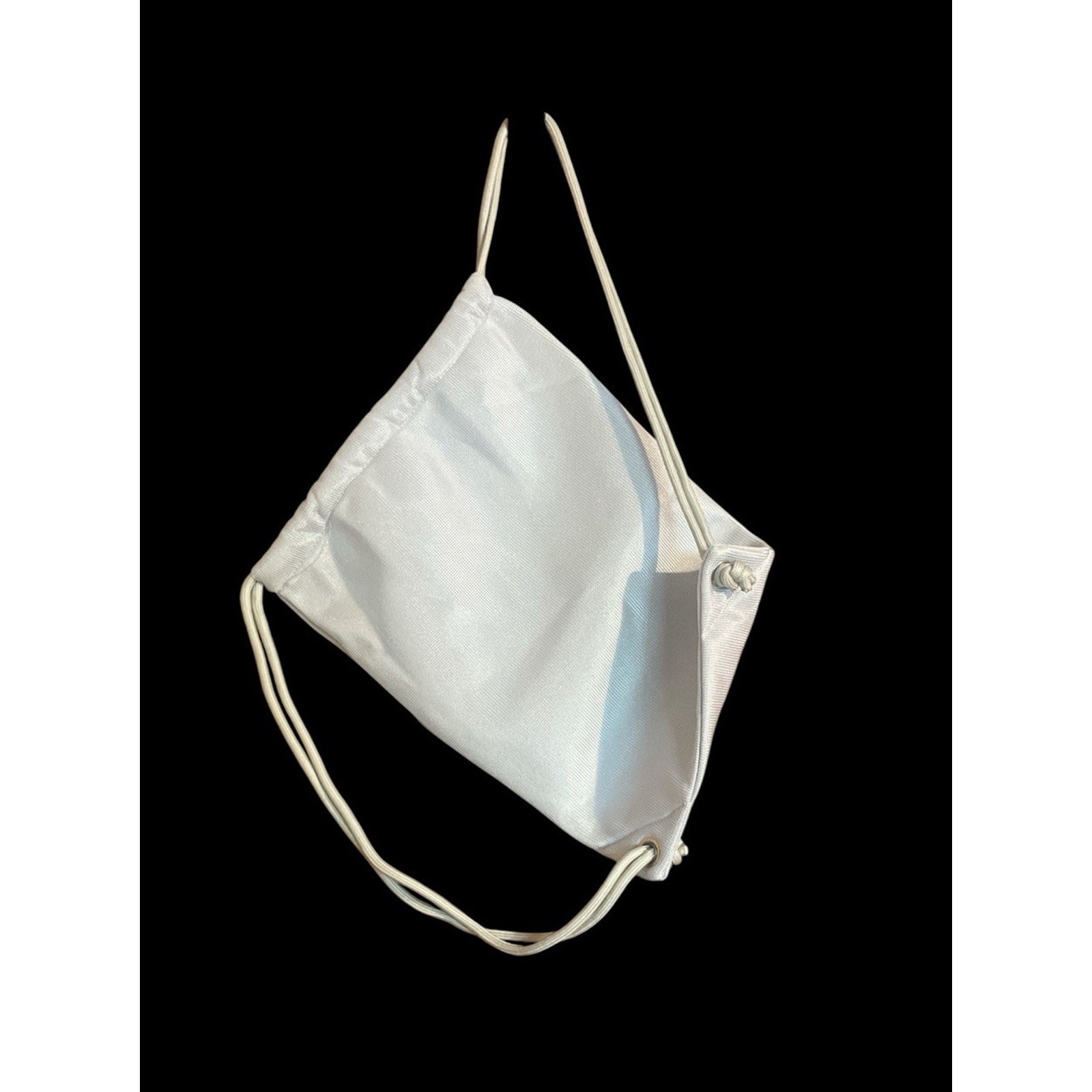 Nike Metallic Silver Mesh Drawstring Backpack Bag… - image 2