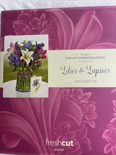 Lilies And Lupine Pop Up Flower Bouquet Send Some Love Freshcut Card Flowers